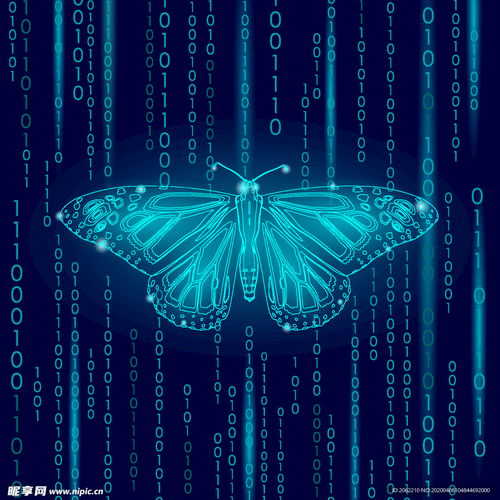 超強科技感蝴蝶背景板設計圖