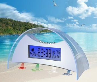 【天氣預(yù)報(bào)時(shí)鐘 投影鐘 拱門形時(shí)鐘】?jī)r(jià)格,廠家,圖片,其他節(jié)慶婚慶用品,深圳市好迅達(dá)科技-